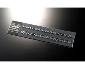 HKS Black URL Sticker - 2pcs