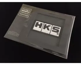 HKS White Logo On Black Background