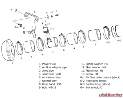 HKS Super Power Flow Intake Subaru Legacy 2003-2009 - 70019-AF105