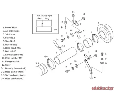 HKS Super Power Flow Intake Honda Integra | Civic Type-R 2001-2006 - 70019-AH103