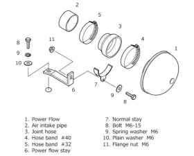 HKS Super Power Flow Intake Suzuki Cappuccino 1991-1998