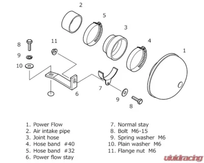 HKS Super Power Flow Intake Suzuki Cappuccino 1991-1998 - 70019-AS102