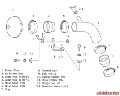 HKS Super Power Flow Intake Suzuki Wagon R 1998-2000 - 70019-AS103