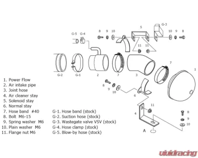 HKS Super Power Flow Intake Suzuki | Mazda 2002-2008 - 70019-AS106