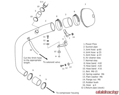 HKS Racing Suction Intake Daihatsu Copen 2014+ - 70020-AD102