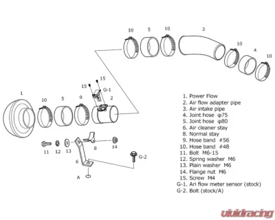 HKS Racing Suction Intake Subaru Impreza WRX STI 2007-2014 - 70020-AF105