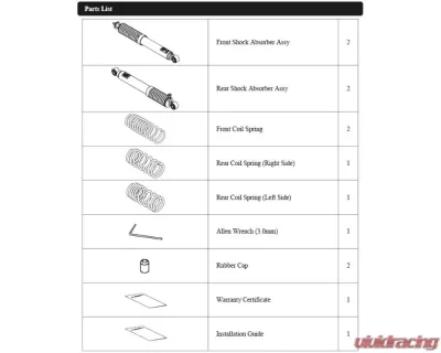 HKS HiperMax G+ Low Down Full Strut/Spring Kit Suzuku Jimny Sierra 2018+ - 80270-AS002