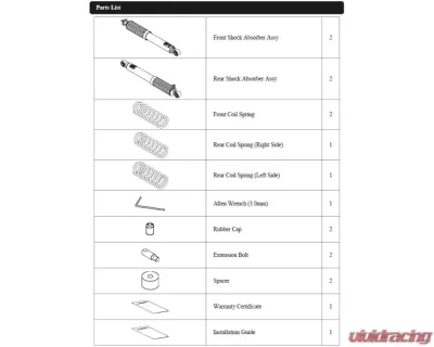 HKS HiperMax G+ Lift Up Full Strut/Spring Kit Suzuku Jimny Sierra 2018+ - 80270-AS004