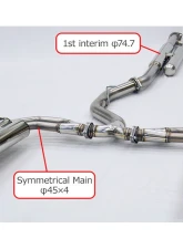 HKS LEGAMAX Sport Exhaust Subaru WRX S4 2021                                     - 31021-AF026 - Image 4