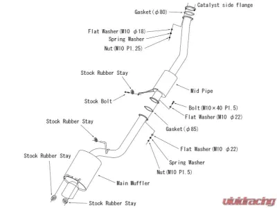 HKS Urban Matte Edition Super Turbo Muffler Nissan Skyline GT-R E-BNR32 RB26DETT 1989-1994 - 31029-AN012