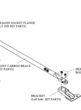 HKS Full Set Carbon Brace FairLady Z 2009-2012                                     - 83001-AN001 - Image 4