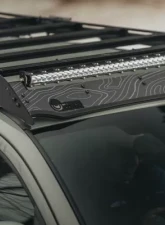 Prinsu Design Studio Wind Deflector Decal Black Topographical Toyota Tacoma 2016+                                     - 600-000-028-001 - Image 2