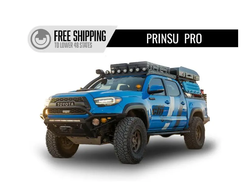 Prinsu Design Studio Pro Desert Air Intake Cab Rack Cutout for 40" Lightbars Toyota Tacoma 2005-2023 - 400-002-010-005