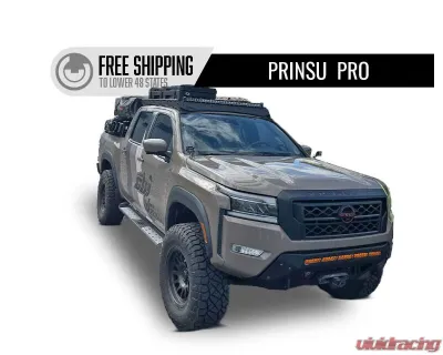 Prinsu Design Studio Pro Roof Rack Cutout for 40" Lightbars Nissan Frontier 2022-2024 - 400-002-024-002