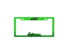 Prinsu Design Studio Green & Black License Plate Cover