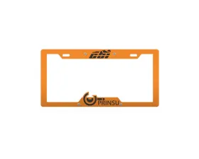 Prinsu Design Studio Orange & Black License Plate Cover