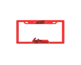 Prinsu Design Studio Red & Black License Plate Cover