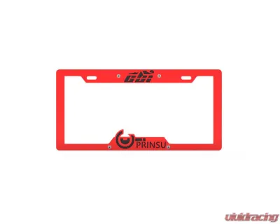 Prinsu Design Studio Red & Black License Plate Cover - 600-000-000-150