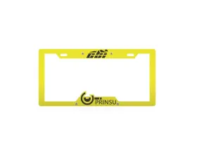 Prinsu Design Studio Yellow & Black License Plate Cover