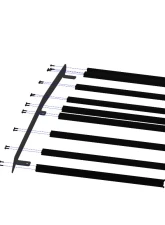 Prinsu Design Studio Blue Gloss Roof Rack w/ Cutout for 30" Light Bar Polaris Ranger Crew 4-Seat 2015-2021                                     - 700-002-000-028 - Image 2