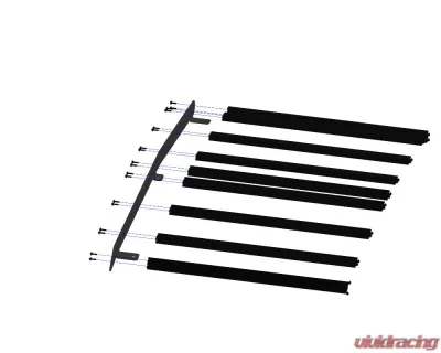 Prinsu Design Studio Blue Texture Roof Rack Polaris Ranger Crew 4-Seat 2015-2021 - 700-008-000-027