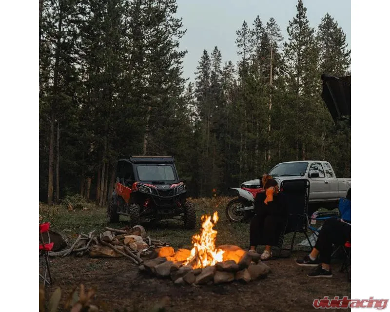 Prinsu Design Studio Roof Rack Cutout for 40" Lightbars Black Texture