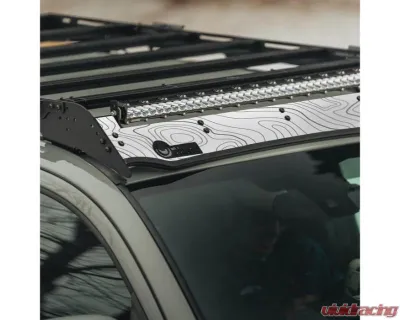 Prinsu Design Studio Wind Deflector Decal White Topographical 3rd Gen Toyota Tundra 2022+ - 600-000-028-058