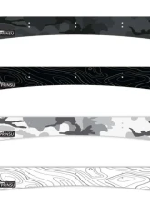 Prinsu Design Studio Wind Deflector Decal White Topographical 3rd Gen Toyota Tundra 2022+                                     - 600-000-028-058 - Image 2