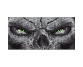 Jeep JK Grille Insert Skull Face Blue Eyes Under The Sun Inserts