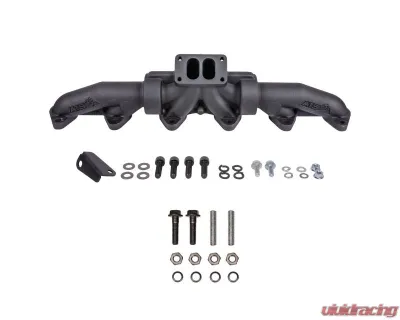 ATS Pulse Flow Exhaust Manifold Kit 3-Pc T3 w/ Turbo Flange Hardware Dodge 5.9L 24V Cummins 1998-2002 - 204-910-2218