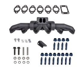 ATS Pulse Flow Exhaust Manifold Kit 3-Pc T3 With Gaskets Premium Hardware Dodge 5.9L Cummins 1998-2002