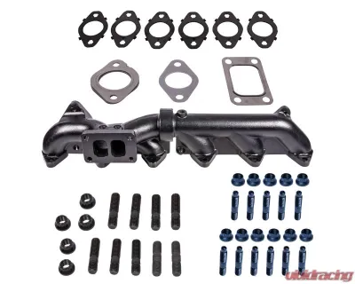 ATS Pulse Flow Exhaust Manifold Kit 2-Pc Holset With Multi Layer Gaskets Premium Hardware Dodge 6.7L Cummins 2007-2018 - 204-950-2326