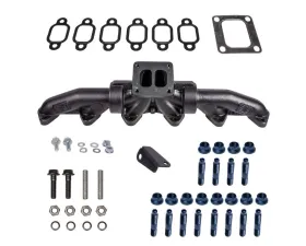 ATS Pulse Flow Exhaust Manifold Kit 3-Pc T4 w/ Gaskets Premium Hardware Dodge 5.9L Cummins 1994-1998