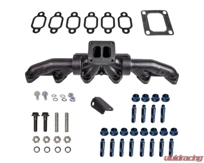 ATS Pulse Flow Exhaust Manifold Kit 3-Pc T4 w/ Gaskets Premium Hardware Dodge 5.9L Cummins 1994-1998 - 204-951-2164