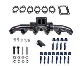 ATS Pulse Flow Exhaust Manifold Kit 3-Pc T4 w/ Gaskets Premium Hardware Dodge 5.9L Cummins 1998-2002