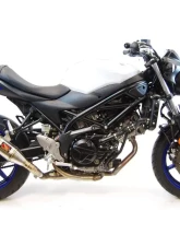 Competition Werkes Full Black GP Slip-On Exhaust Suzuki SV650 2017+                                     - WS651-BV - Image 3