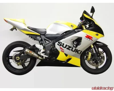 Competition Werkes Full Black GP Slip-On Exhaust Suzuki GSX-R600 | R-750 Race 2004-2005 - WS755R-BV