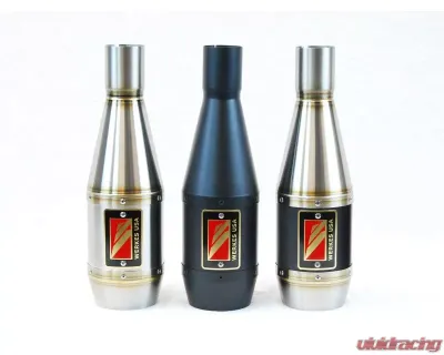 Competition Werkes Black Center No Baffle GP Slip-On Exhaust Suzuki GSX-R600 | R-750 Race 2008-2010 - WS757-BC