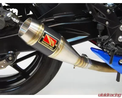 Competition Werkes Full Black GP Slip-On Exhaust Suzuki GSX-S750 2017+ - WS759-BV