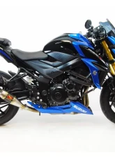 Competition Werkes Full Black GP Slip-On Exhaust Suzuki GSX-S750 2017+                                     - WS759-BV - Image 4