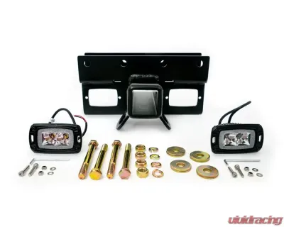 DV8 Off-Road Bolt On Hitch with Cube Lights for Jeep Wrangler JK | JL 2007-2022 - AHJP-01