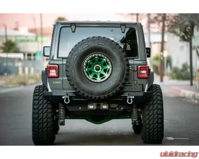 DV8 Off-Road Bolt On Hitch with Cube Lights for Jeep Wrangler JK | JL 2007-2022 - AHJP-01