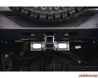 DV8 Off-Road Bolt On Hitch with Cube Lights for Jeep Wrangler JK | JL 2007-2022 - AHJP-01