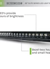DV8 Off-Road Universal 20-Inch Single Row LED Light Bar with Flood/Spot Combo Pattern                                     - BE20SW105W - Image 7