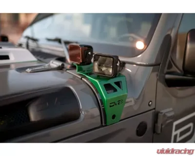 DV8 Off-Road Universal 3 Inch Cube LED Light Flood Pattern Post Mount - BE3EW40W