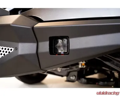 DV8 Off-Road Universal 3 Inch Cube LED Light Flood Pattern Post Mount - BE3EW40W