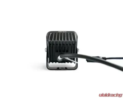 DV8 Off-Road Universal 3 Inch Cube LED Light Flood Pattern Post Mount - BE3EW40W