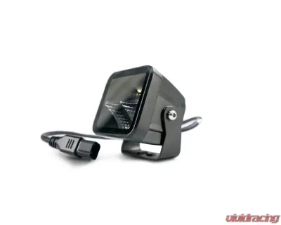 DV8 Off-Road Universal 3 Inch Cube LED Light Flood Pattern Post Mount - BE3EW40W
