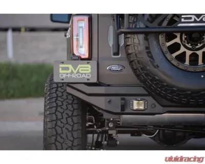 DV8 Off-Road Universal 3 Inch Cube LED Light with Flood Pattern and Flush Mount Plate - BE3FMW40W