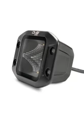 DV8 Off-Road Universal 3 Inch Cube LED Light with Flood Pattern and Flush Mount Plate                                     - BE3FMW40W - Image 3